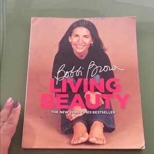Bobbi Brown Living Beauty Book - Pink and Tan Cover